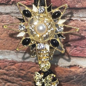 MOOIE BLING-PEN!!! Blingy met strass ingelegde Starburst dubbelzijdige handgemaakte pen!!!