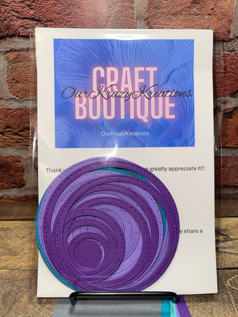 40 COOL WATERS Precut Die Cut Circle Frames - Made From 65lb Cardstock ...