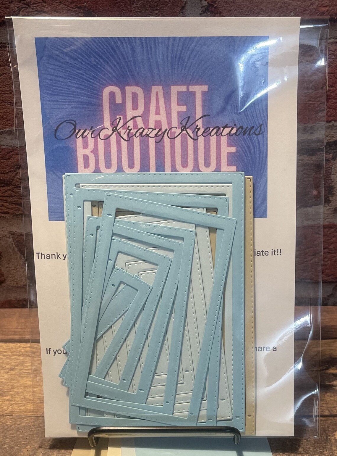 40 -SEASIDE- Precut Die Cut Rectangle Frames - Made From 65lb Cardstock ...
