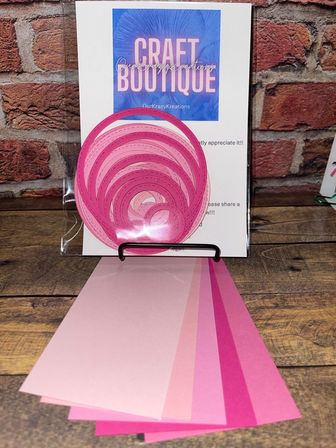 40 PINKS Precut Die Cut Circle Frames - Made From 65lb Cardstock - Etsy