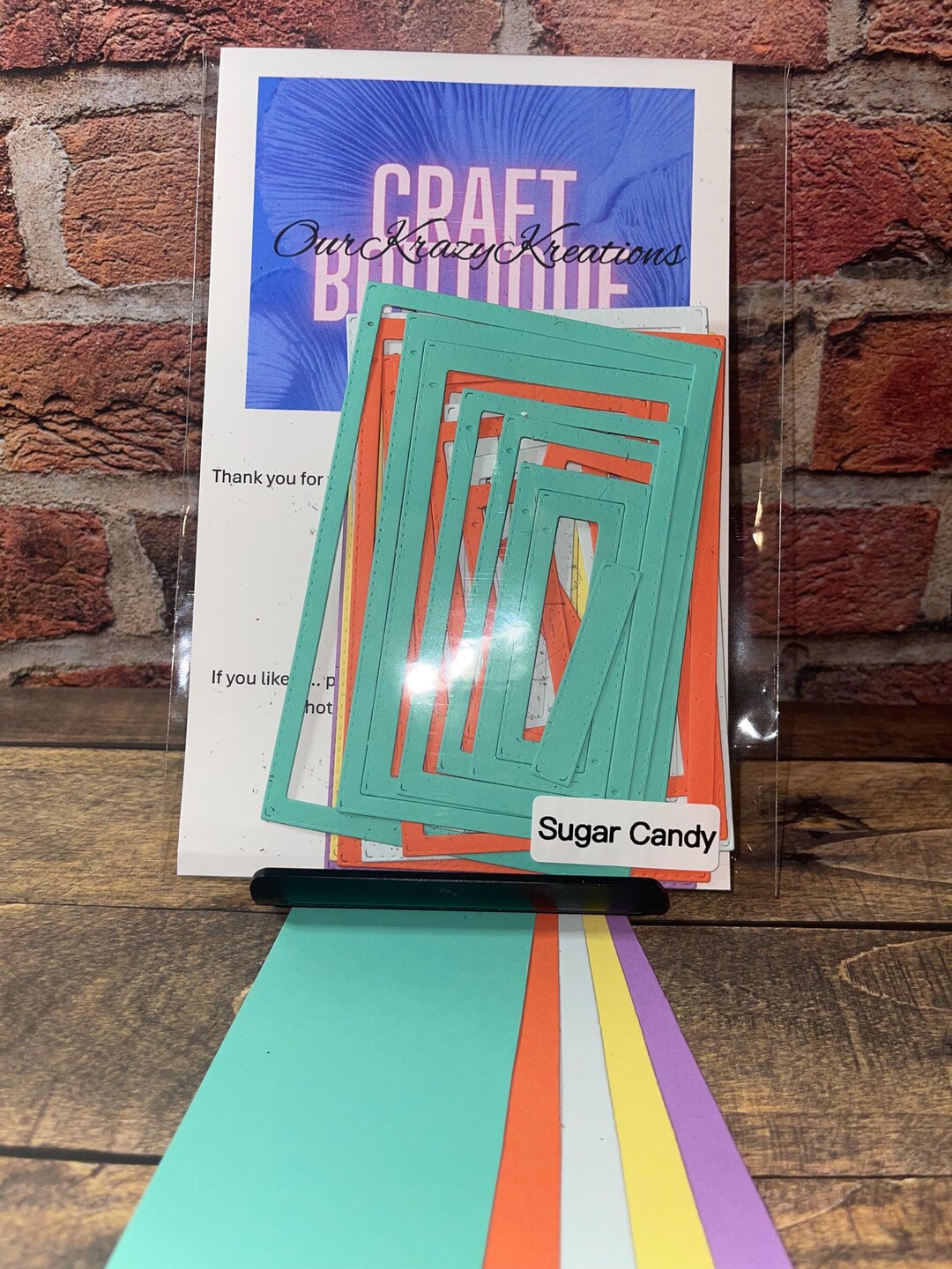 NEW!!! 40 - SUGAR CANDY Precut Die Cut Rectangle Frames - Made From ...
