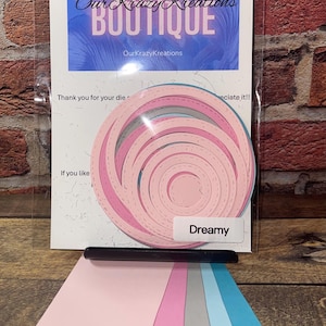 NOUVEAU !!! 40 cadres circulaires prédécoupés DREAMY - Fabriqués à partir de papier cartonné de 65 lb