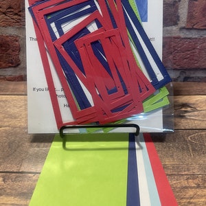 40 cadres rectangulaires - SAILOR - prédécoupés - Fabriqués à partir de papier cartonné de 65 lb