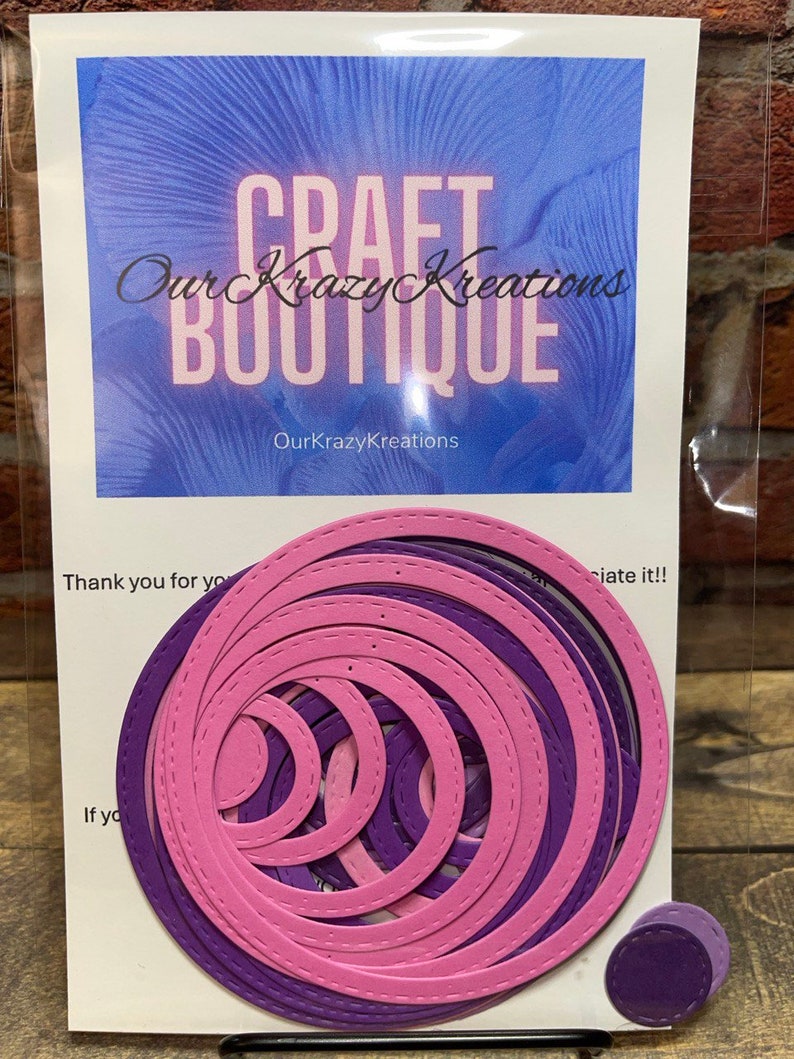 40 COTTON CANDY Precut Die Cut Circle Frames - Made From 65lb Cardstock ...