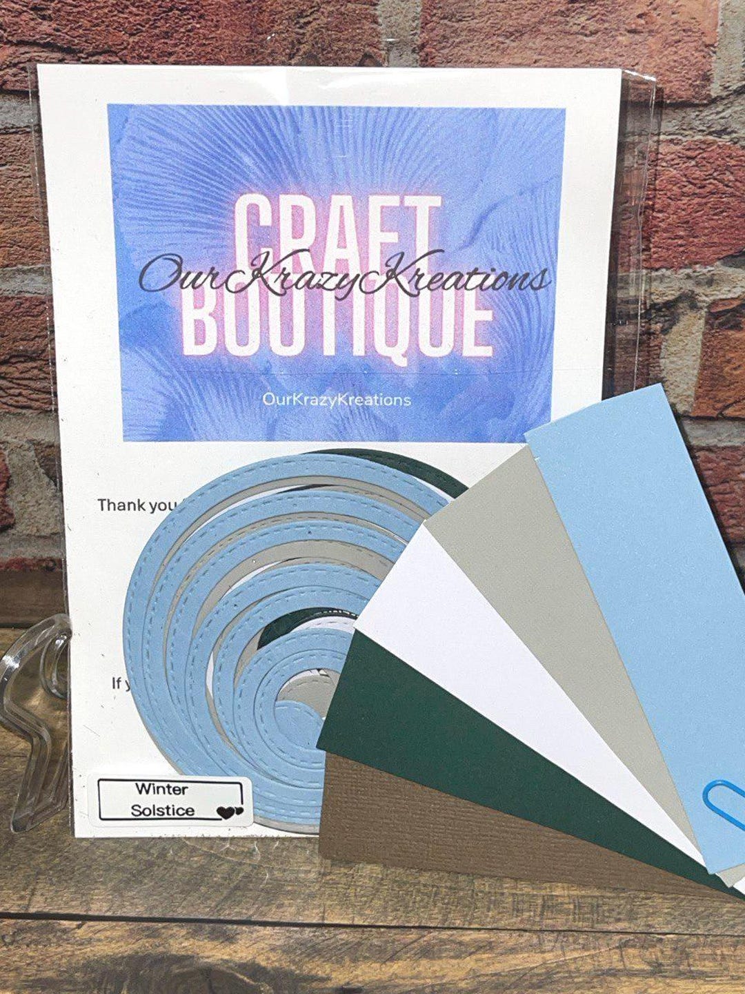 NEW!!! 40 WINTER SOLSTICE Precut Die Cut Circle Frames - Made From 65lb ...