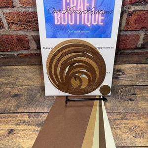 40 - NEUTRES - Cadres circulaires prédécoupés - Fabriqué à partir de papier cartonné de 65 lb