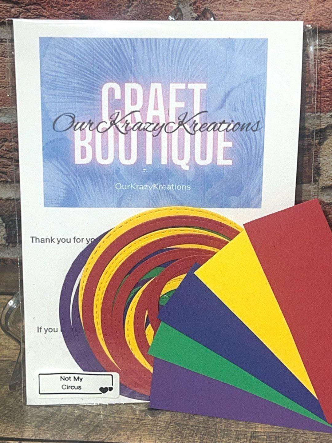 NEW!!! 40 NOT My CIRCUS Precut Die Cut Circle Frames - Made From 65lb ...