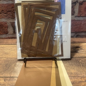 40 cadres rectangulaires prédécoupés - NEUTRES - - Fabriqués à partir de papier cartonné de 65 lb