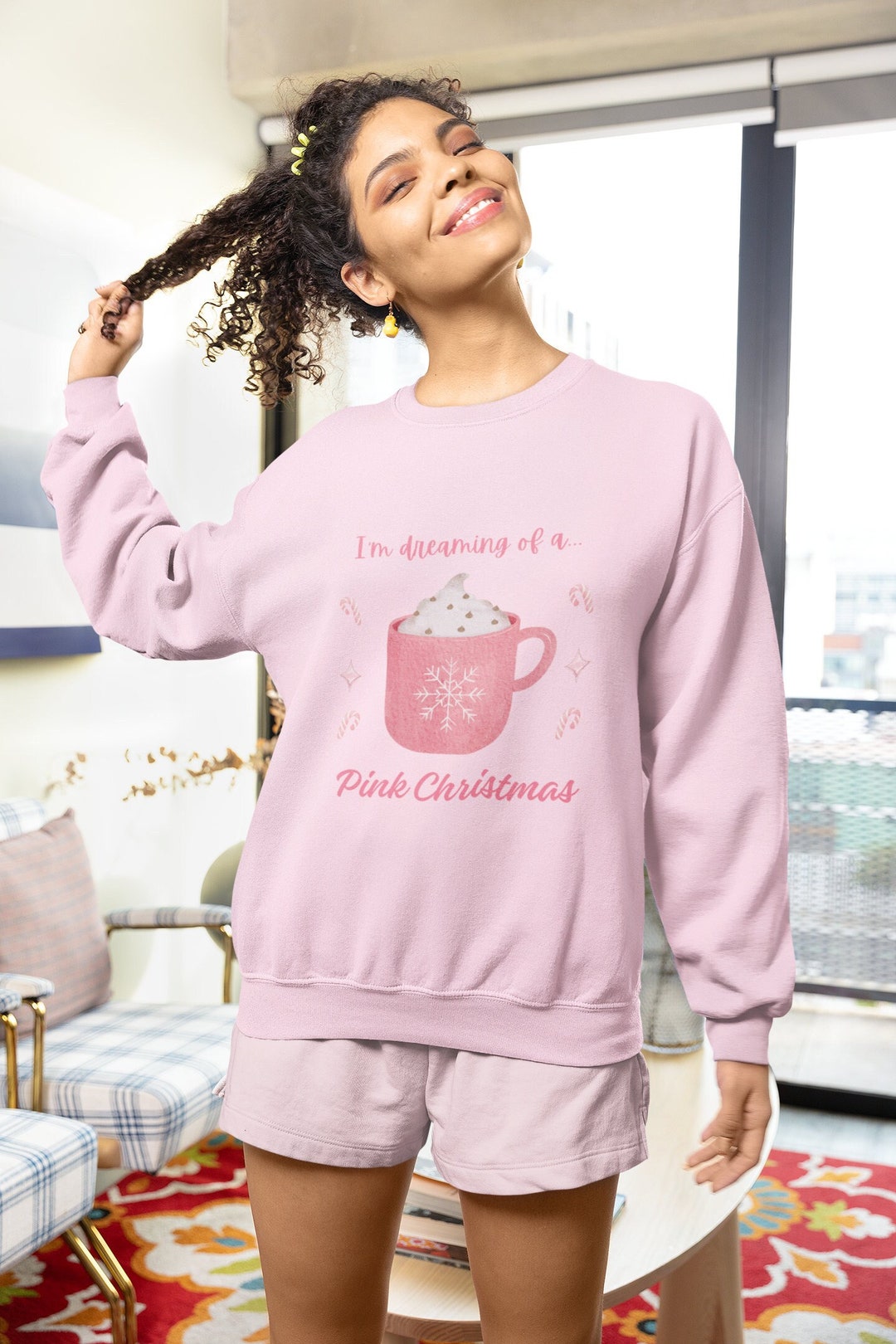Pink Christmas Sweater 