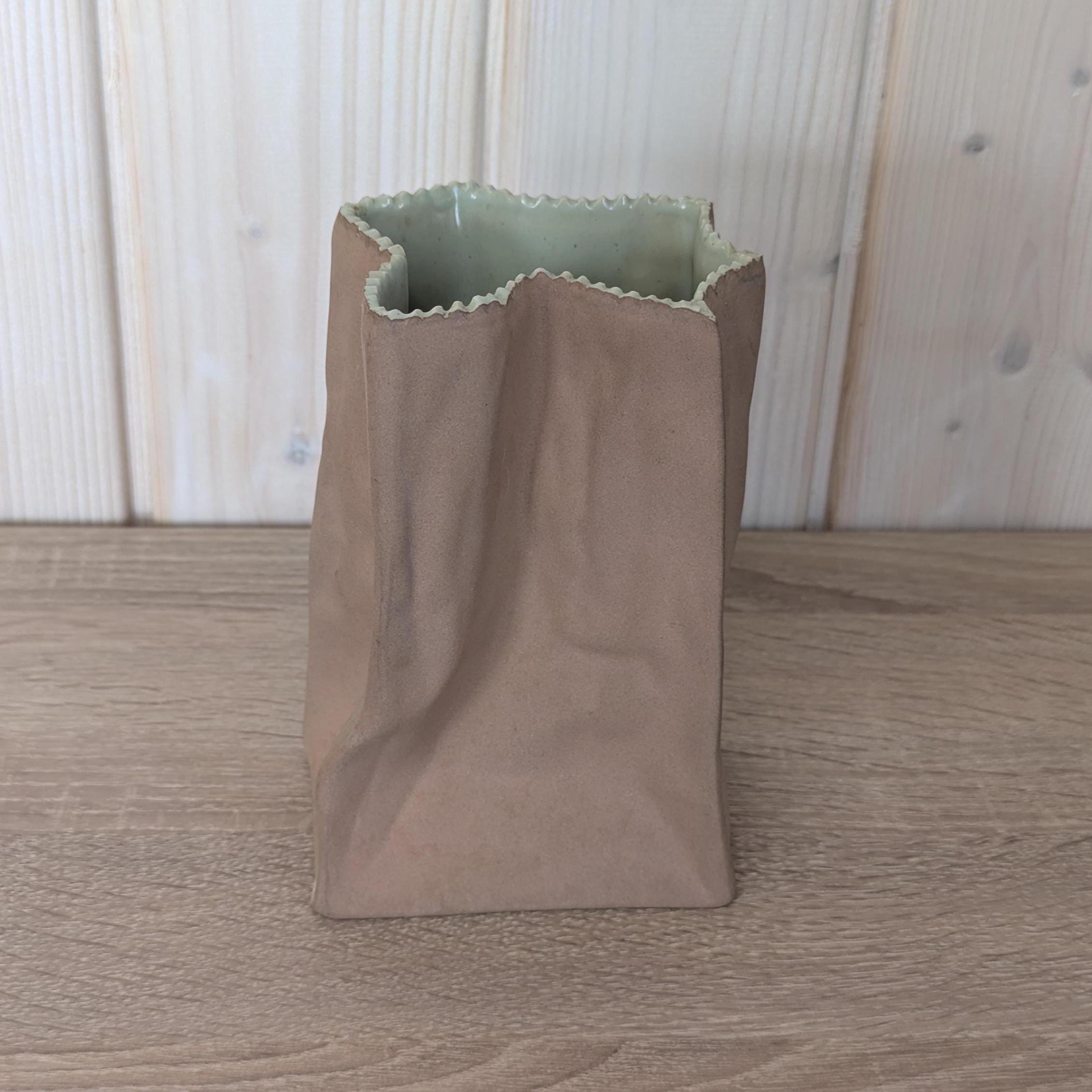 Rosenthal - Paper Bag Vase - Vintage - 1980 - Germany