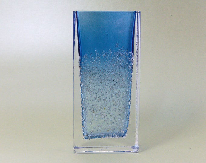 Little Glass Vase - Ingrid Glas - bubbles- Blue