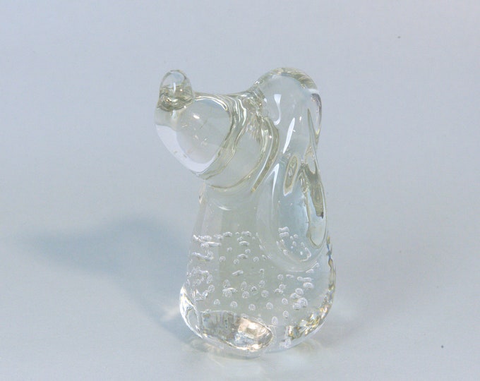 Droopy in controlled Bubble Glass Paperweight