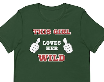 Minnesota Hockey T-Shirt, Wild Hockey, Gift for Her