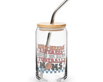 Football Mom Game Day Can-Shaped Glass Coffee Cup