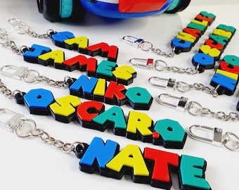 Personalised Gaming 3D Keyring, Keychains Party bag filler, Bag tag, Gift Tag, School bag, Gift for her, Gift for him