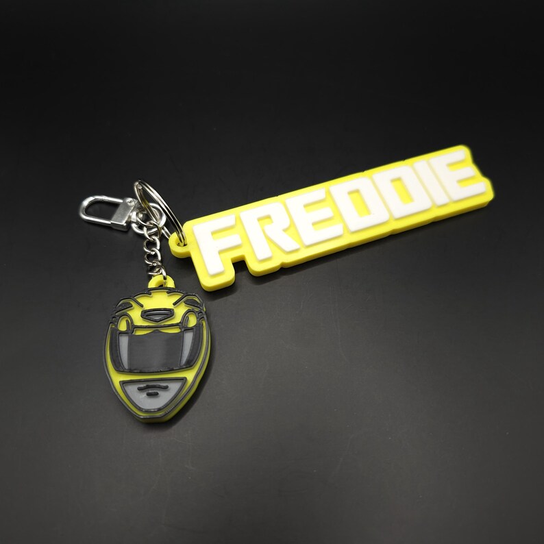 Personalised P Rangers 3D Keyring, Keychains Party Bag Filler, Bag Tag