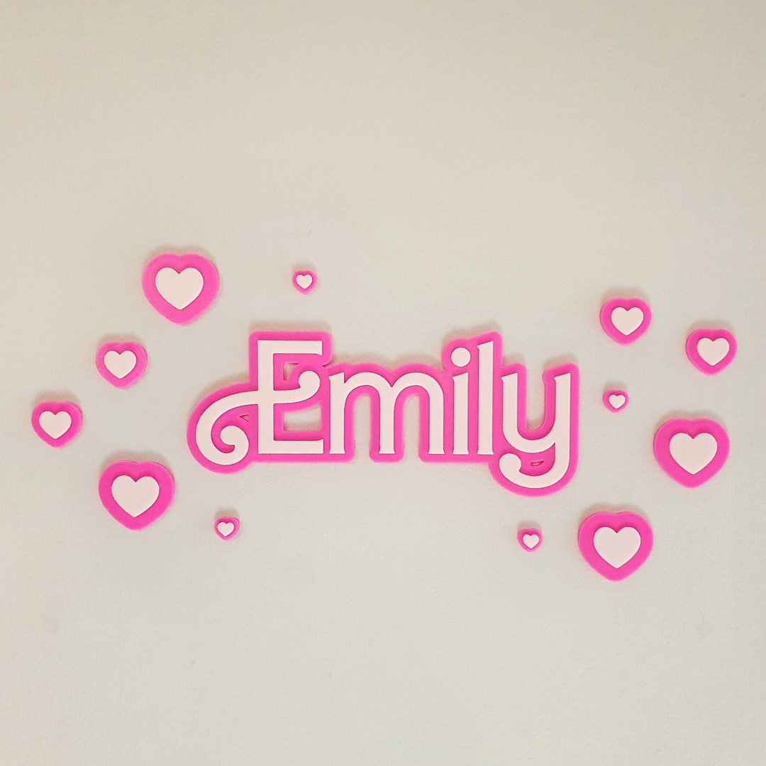 Personalised Bedroom Sign, Room Sign, Door Sign, Pink Doll, Custom Name ...