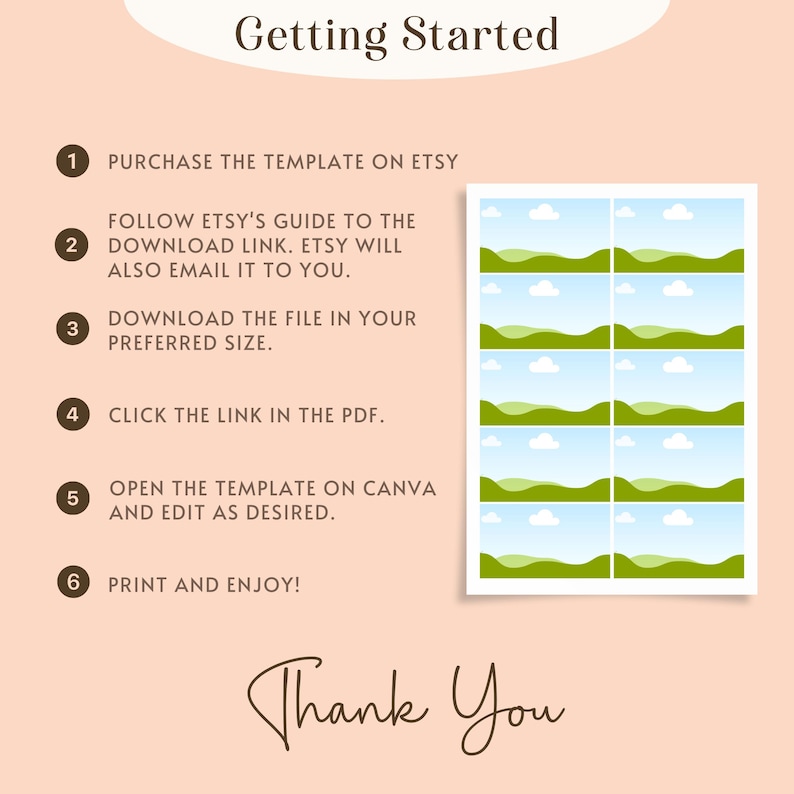 Business card Canva editable diy template