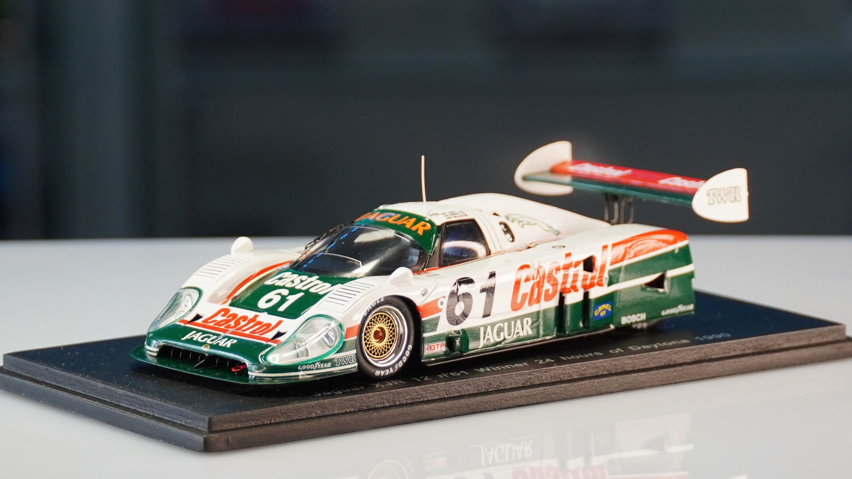 Miniature Spark 1/43 – Jaguar XJR 12 #61 – Vainqueur 24h Daytona 1990 – S0750, Rare