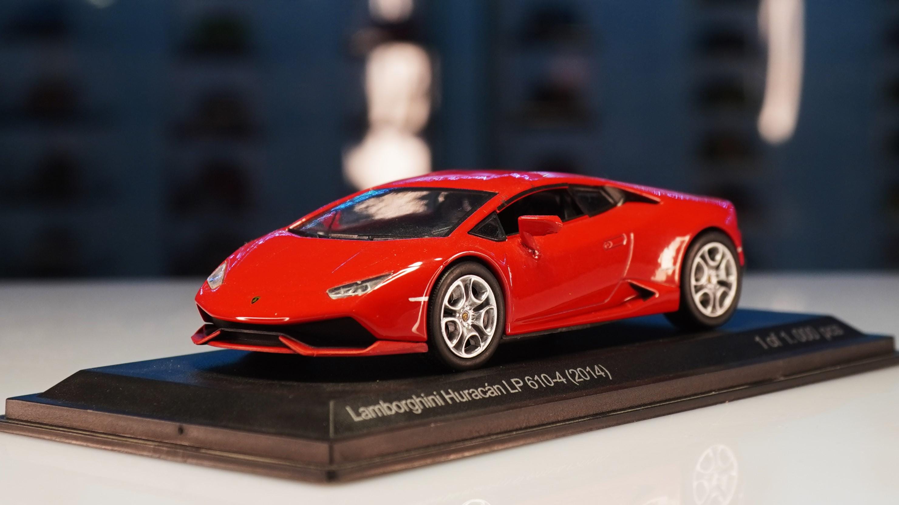 Miniature 1/43 Lamborghini Huracan LP610-4 Blanc Mat - Occasion - Marque Japan Toys