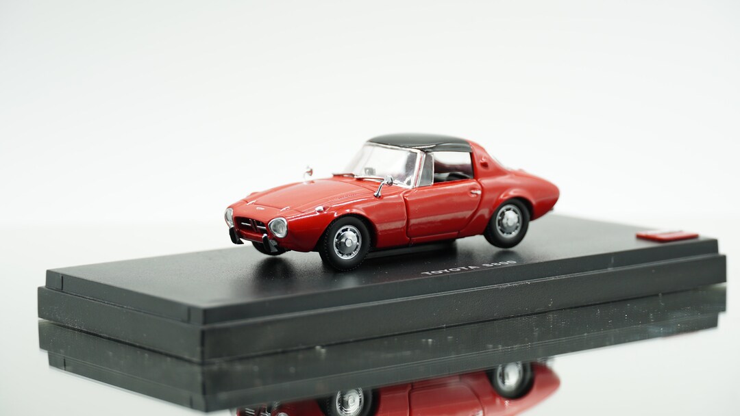 ミニカー MODELPET TOYOTA SPORTS 800 Asahi ATC 60's Toyota Sports-800 Coupe Friction 10 inches
