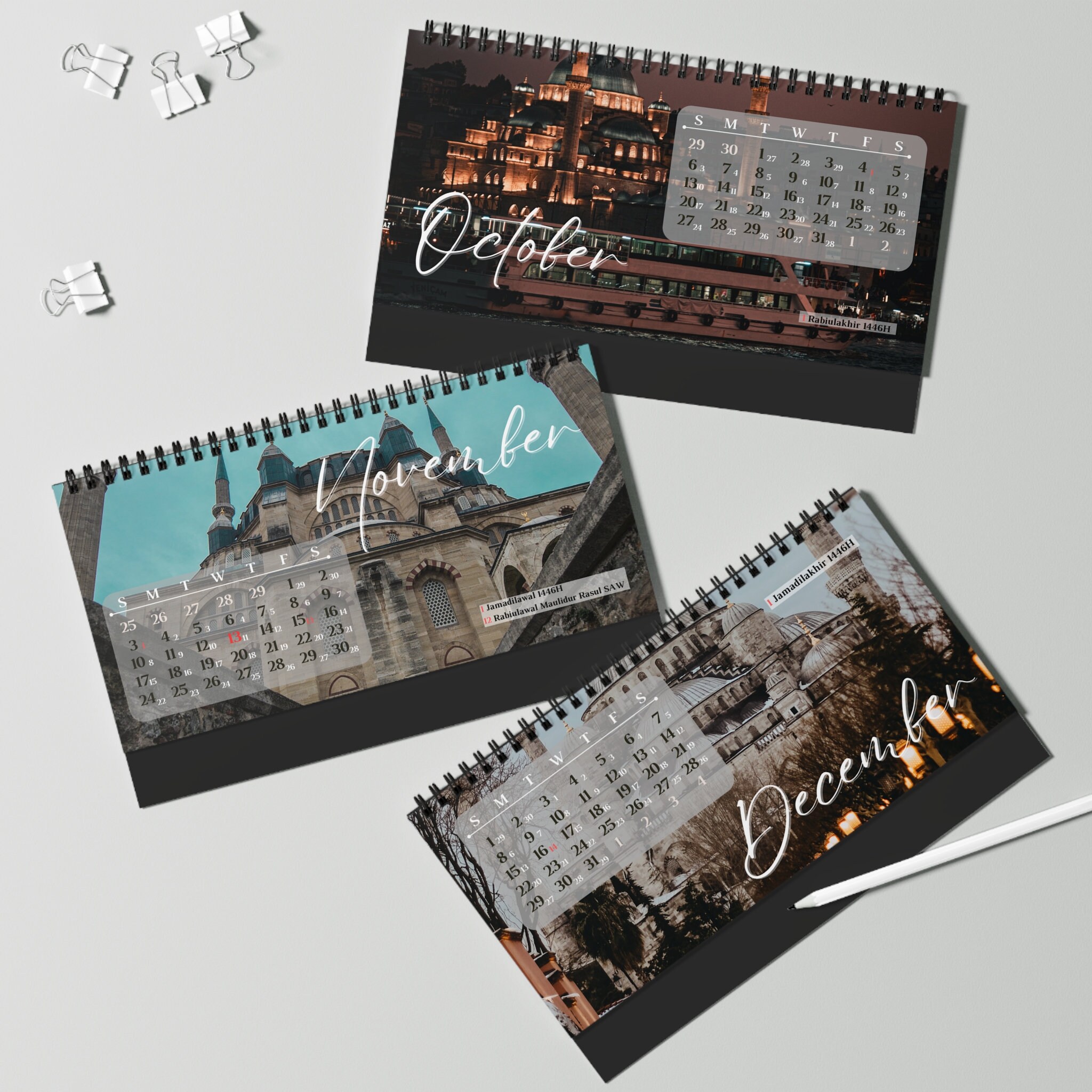 Islamic Calendar, Desk Calendar, Calendars 2024, 2024 Calendars, Hijri
