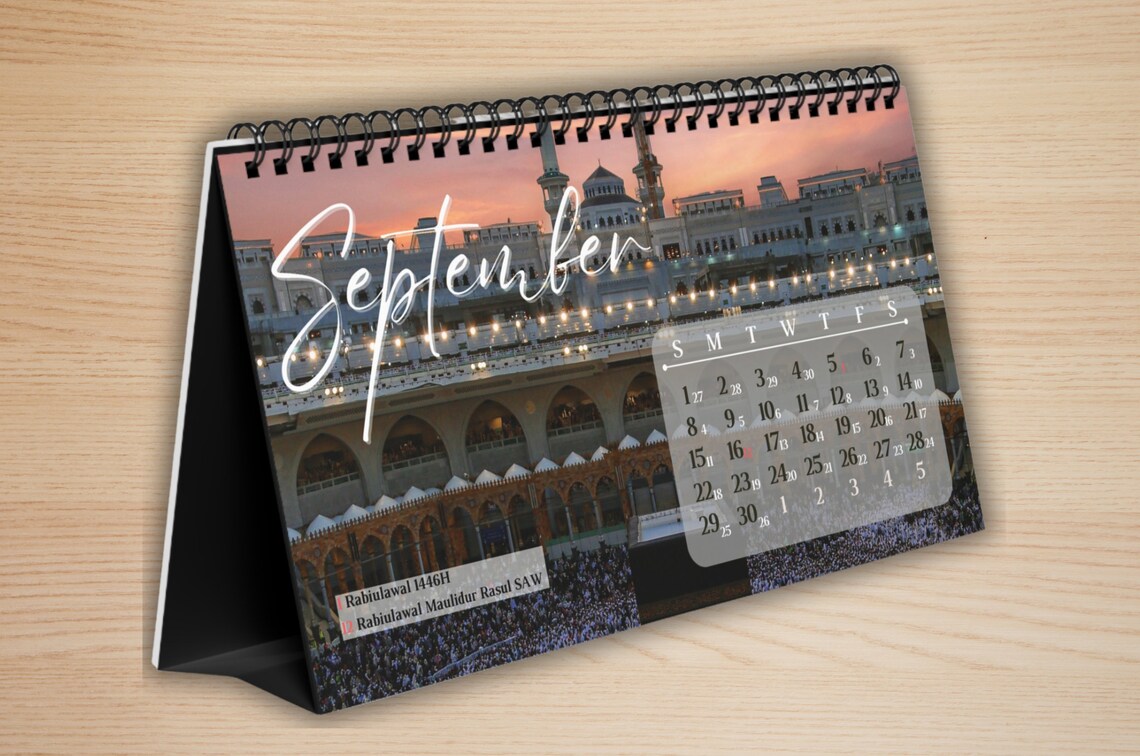 Islamic Calendar, Desk Calendar, Calendars 2024, 2024 Calendars, Hijri