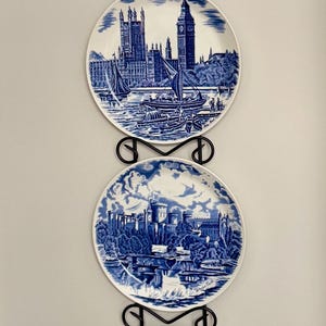 Vintage Johnson Brothers London Landmark Plates – Blue & White Ironstone – Choose from 4 Designs – Transferware Wall Decor