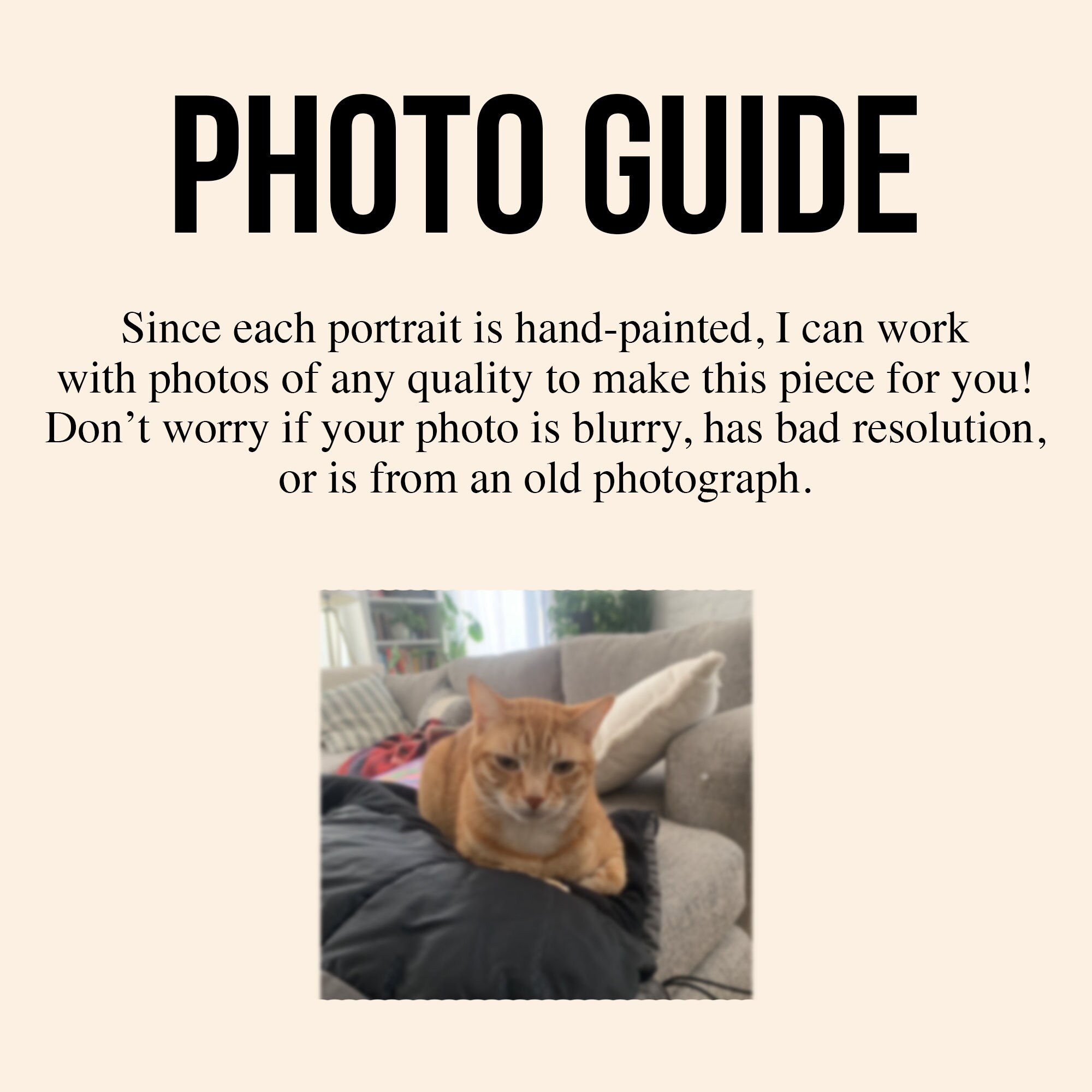 Mini Custom Pet Portrait Paintings Custom Hand Painted Portrait, Cat