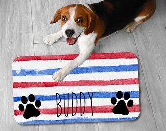 Custom Dog Food Mat: Personalized Pet Placemat, Non-Slip Design