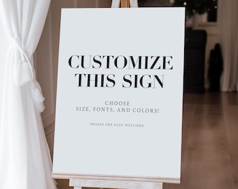 Custom Sign Printing Service: Upload Your Design on Canvas or Foam Board