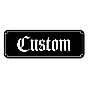Custom Name Plate for Club Car Tempo Golf Cart - Personalized Text - Replacement Decal Emblem - Multiple Color Options - Size 7.75" x 2.7"