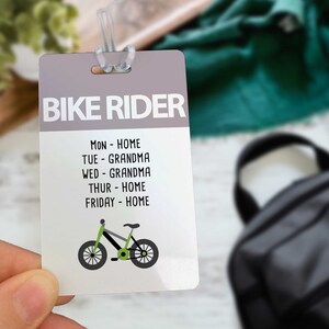 Custom Kids Backpack Tag: School Transportation ID - Etsy