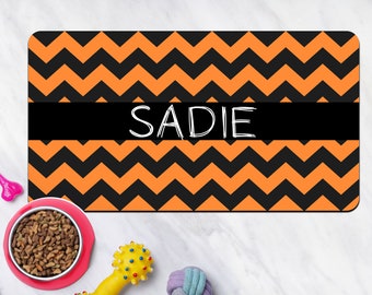 Personalized Dog Bowl Mat: Non-Slip Pet Food & Water Mat