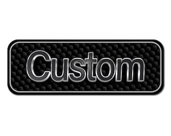 Custom Name Plate for Club Car Tempo Golf Cart - Personalized Text - Replacement Decal Emblem - Multiple Color Options - Size 7.75" x 2.7"