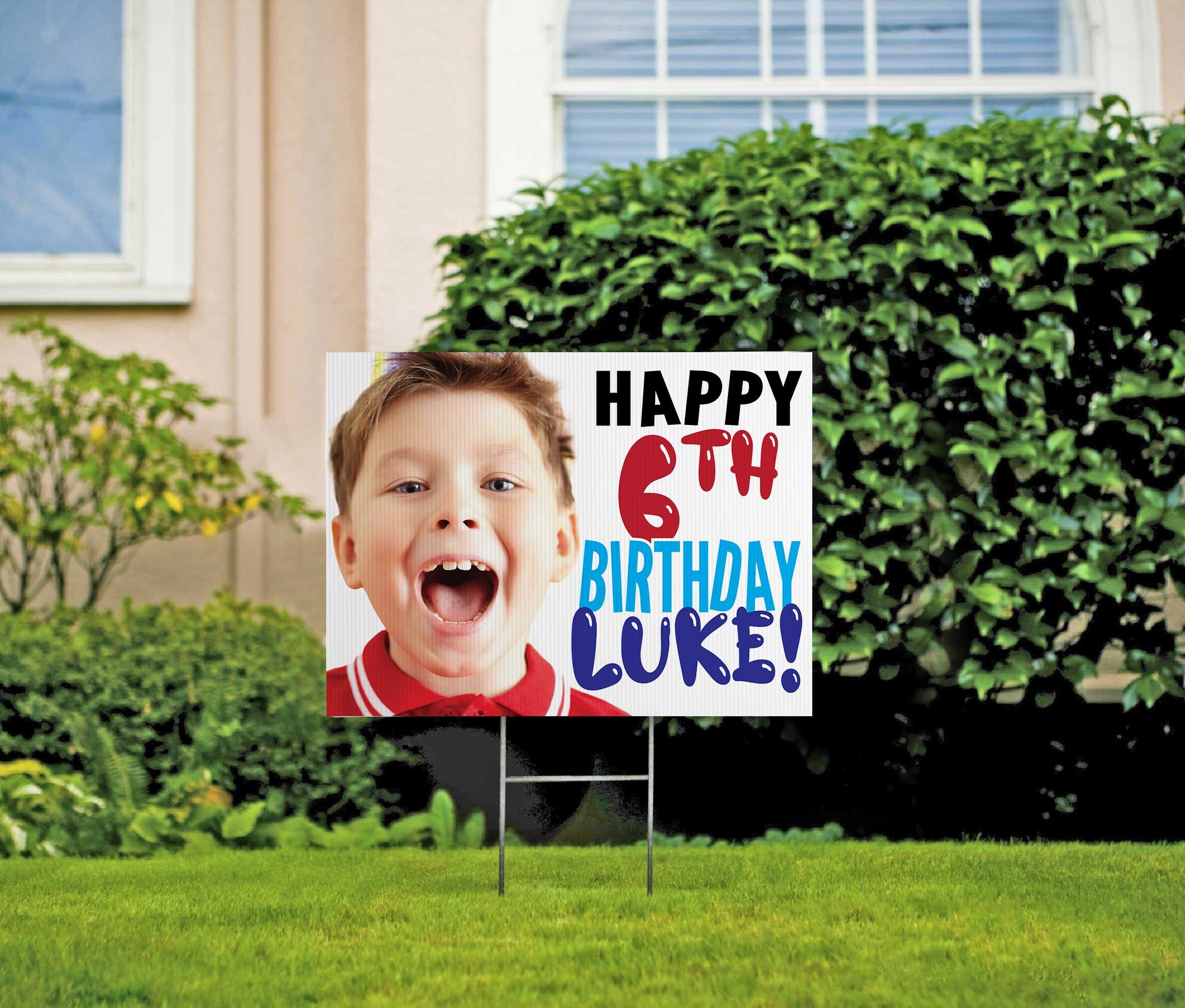 Green & Black Happy Birthday Yard Banner - Large 118x19.6 Inch Outdoor Party Decoration