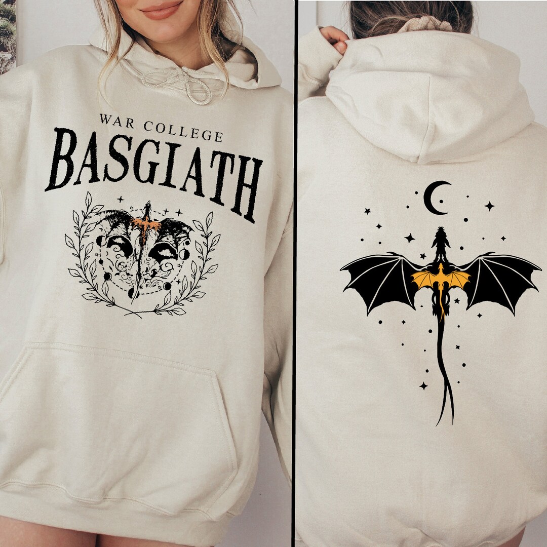 TJYES Basgiath War College Fourth Wing Sweatshirt Fantasie stijl Dragon Ride Sweatshirt Vrouwen Pullover hoodies, Rood, 3XL