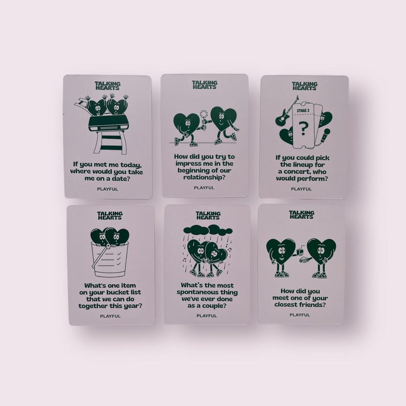 Couple Drinking Game, Dating Game, Talking Hearts, Couple Question Card ...