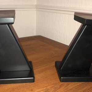 Audio speaker stands finished in black, computer speaker stands, speaker stands image 5