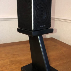 Audio speaker stands finished in black, computer speaker stands, speaker stands image 4