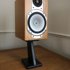 Audio speaker stands finished in black, computer speaker stands, speaker stands image 7