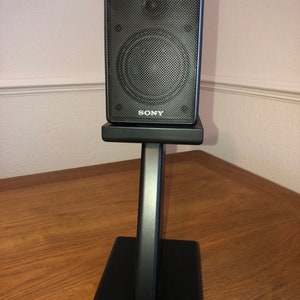 Audio speaker stands finished in black, computer speaker stands, speaker stands image 6