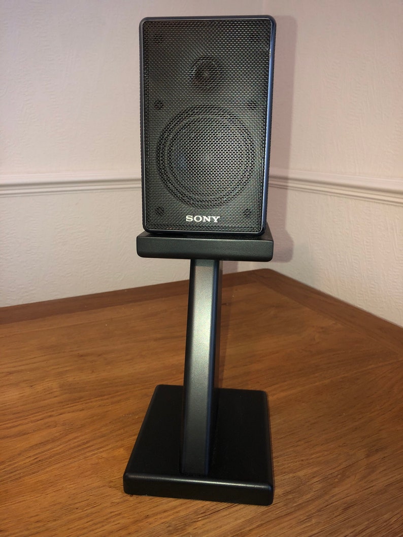 Audio speaker stands finished in black, computer speaker stands, speaker stands image 6