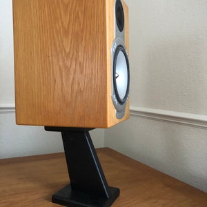 Audio speaker stands finished in black, computer speaker stands, speaker stands image 8