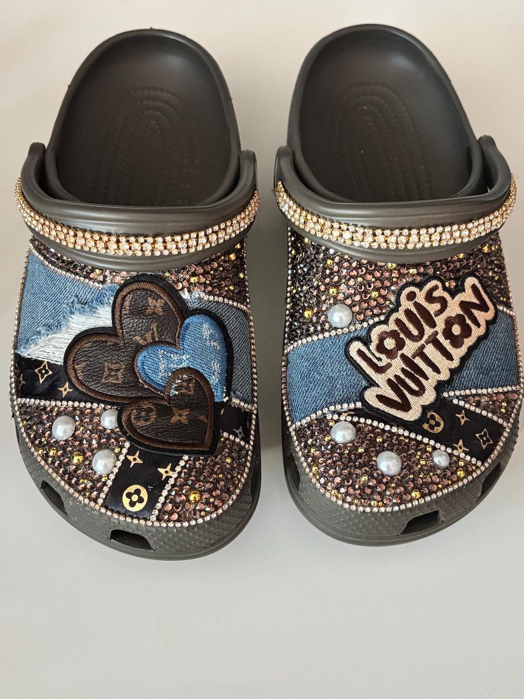 Sprayed Customized Crocs Custom Bedazzled Crocs - Etsy