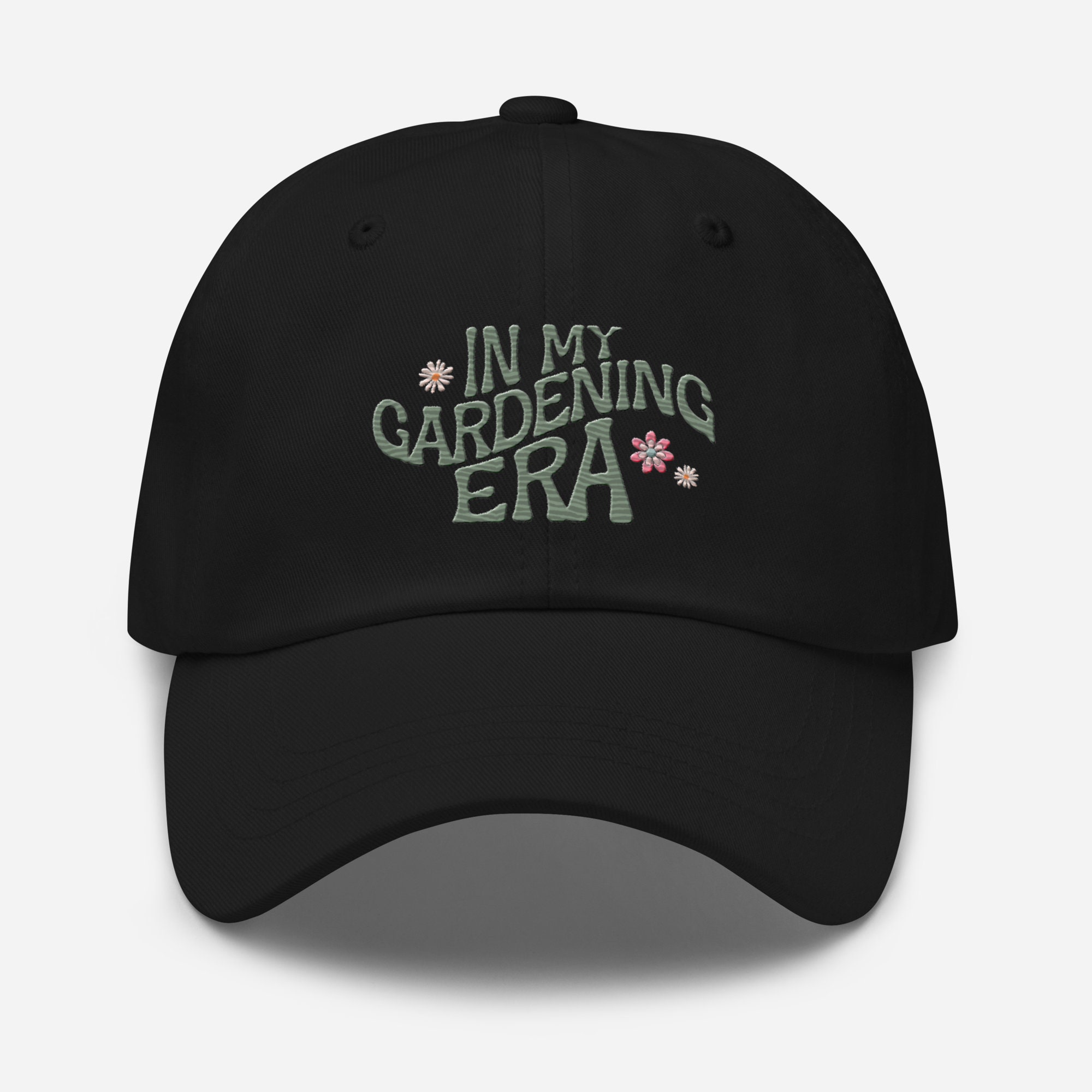 Garden Hair Don't Care Hat For Women - Washed Cotton Embroidered Gardening Baseball Cap