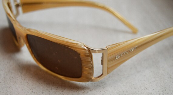 Vintage Y2K Style Champagne Sunglasses - image 2