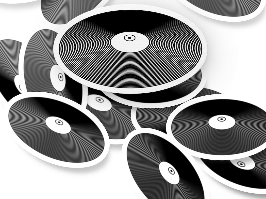 Vintage Cymbal Sticker Percussion Instrument Decal for Etsy