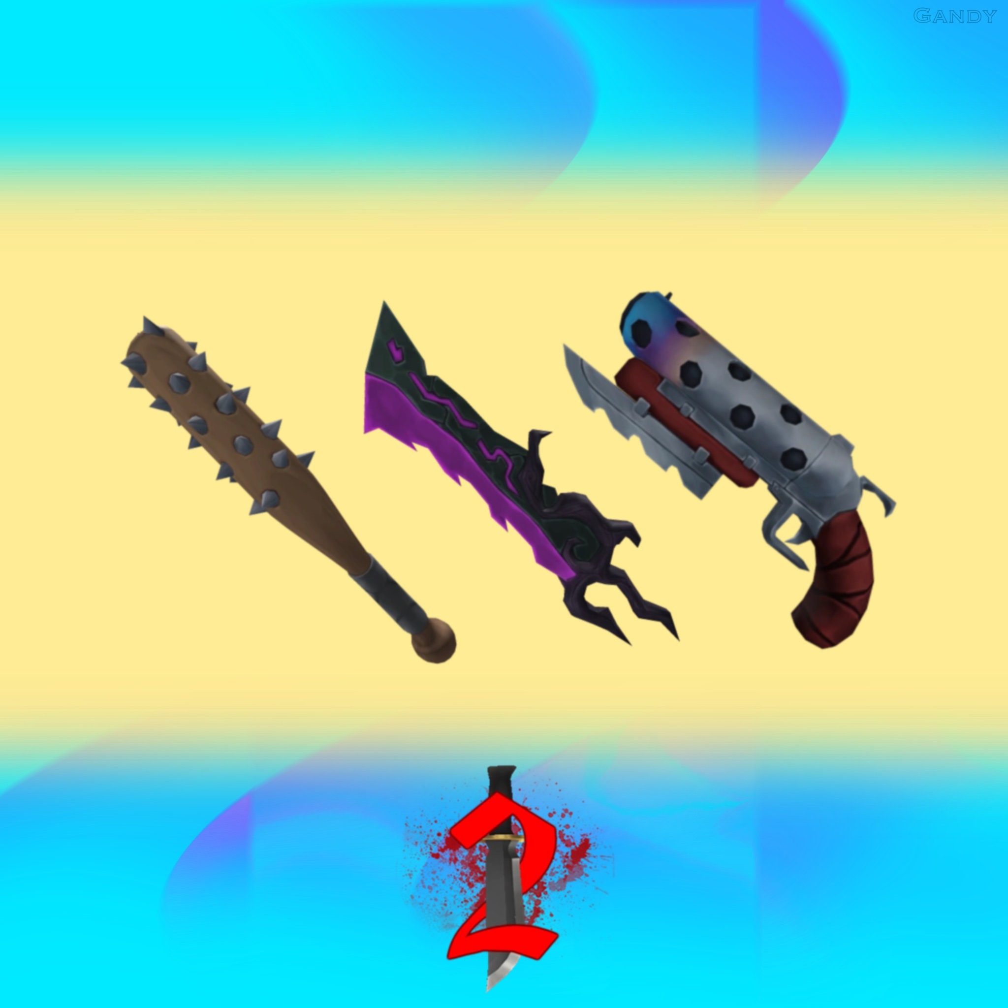 Roblox Murder Mystery 2 MM2 Orange Seer Godly Knife Fast Shipping!