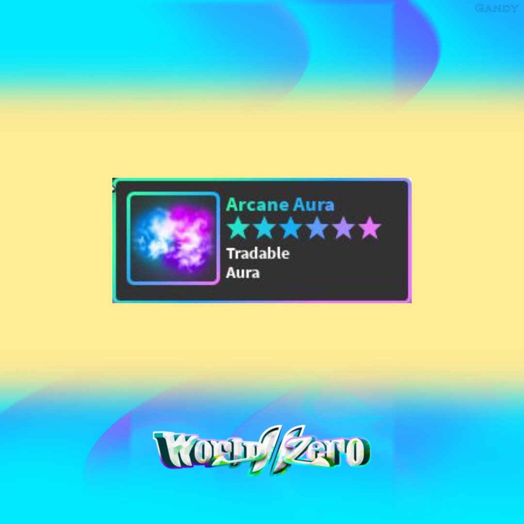 Roblox World Zero Arcane Aura Cheap and Quick Delivery Etsy Australia